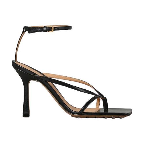  BV葆蝶家 22年秋冬 女士 高跟涼鞋 STRETCH涼鞋 608835VBSF01000 預(yù)定商品1-3周發(fā)貨