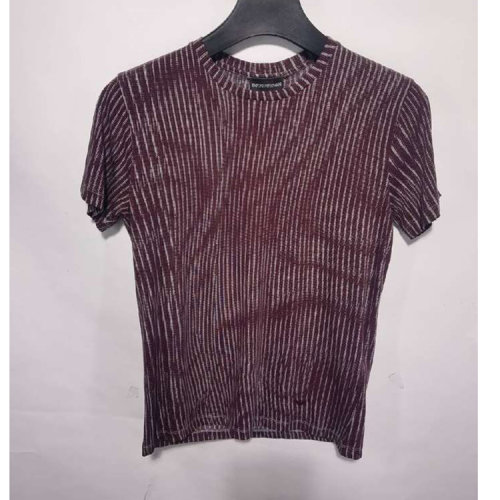 Emporio Armani/安普里奧阿瑪尼 紅白條紋女士短袖T恤