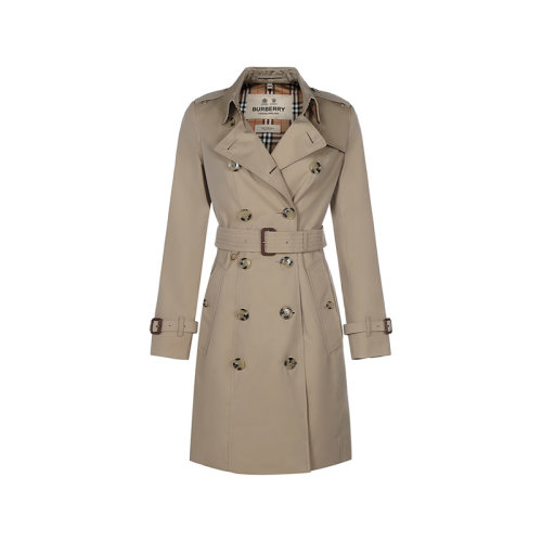 BURBERRY/博柏利【22春夏新款】女款棉質(zhì)切爾西版型Heritage Trench中長款風(fēng)衣大衣外套 80457761
