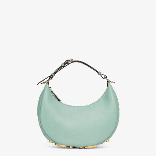  FENDI芬迪 22年秋冬 女士 手提包 薄荷綠皮革手袋 8BR798A5DYF1HZL