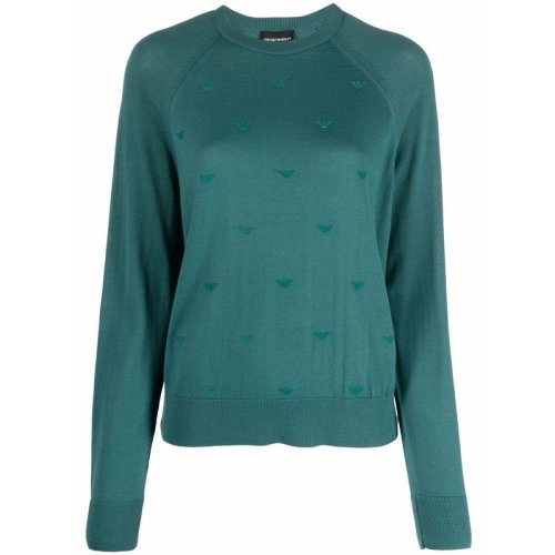  Emporio Armani/安普里奧阿瑪尼 女士綠色羊毛針織衫/毛衣 6K2MW1 2M08Z 0547 PLFSX