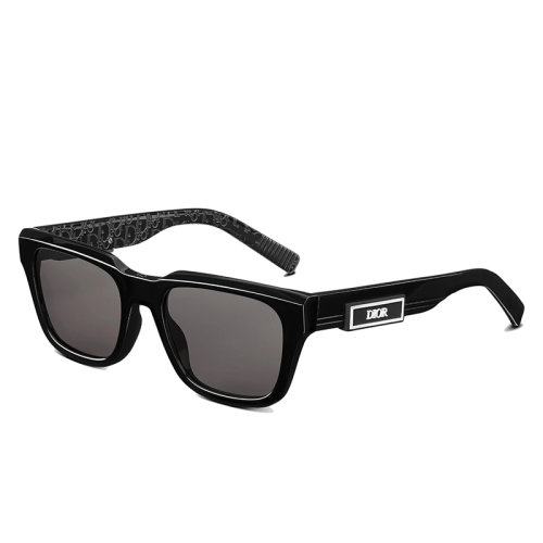 DIOR/迪奧 22年早春新款 DiorB23 S1I系列 男士灰色鏡片黑色醋酸纖維鏡框太陽鏡墨鏡DB23S1IRR_10A0