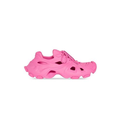  BALENCIAGA巴黎世家 22年秋冬 女士 休閑運動鞋 Womens Hd Lace-up Trainers in Fluo Pink 702