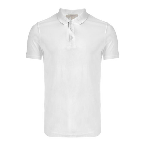 BURBERRY/博柏利 男裝 服飾 時(shí)尚百搭 白色 棉質(zhì)時(shí)尚圓領(lǐng)紐扣半袖 男士短袖T恤 3919165