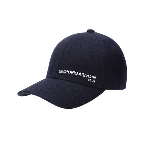 Emporio Armani/安普里奧阿瑪尼【22年新款】男士綿羊毛帽子鴨舌帽棒球帽LOGO刺繡 627863 2R552