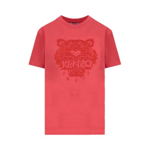  KENZO/高田賢三 女士紅色棉質短袖T恤 FB52TS915 4YF 18 PLFSX