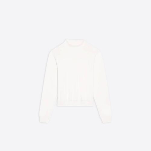  BALENCIAGA巴黎世家 22年秋冬 女士 衛(wèi)衣 Womens Balenciaga Back Hem Shrunk Sweatshirt in W