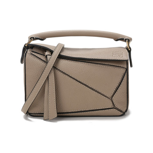 LOEWE/羅意威 女士Puzzle系列牛皮革手提單肩斜挎包迷你款 A510U95X37