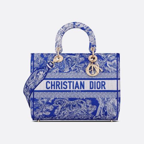  DIOR迪奧 22年秋冬 女士 手提包 Sac Lady D-Lite Large M0566OROC_M808