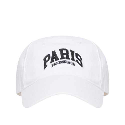 Balenciaga/巴黎世家 22年早春新款 CITES城市系列 男士白色純棉棒球帽680748410B29060
