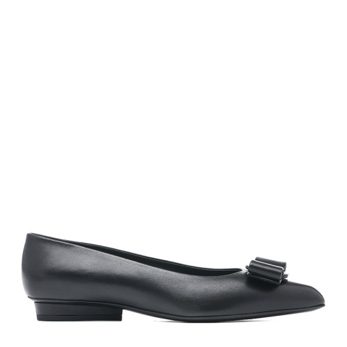 Salvatore Ferragamo/菲拉格慕22年標(biāo)志蝴蝶結(jié)羊皮革女士平底單鞋平跟鞋VIVA07