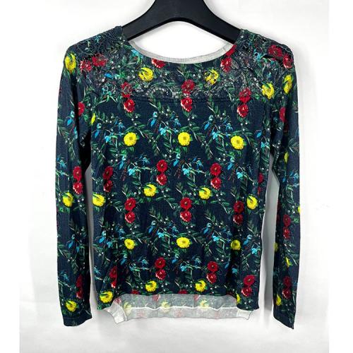 ARMANI JEANS/阿瑪尼牛仔花色女士針織衫AWW05ZF5M