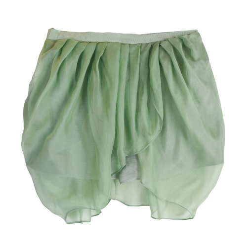 nisiss/怡夕雪紡褶飾交疊短裙女士半身裙n101as04