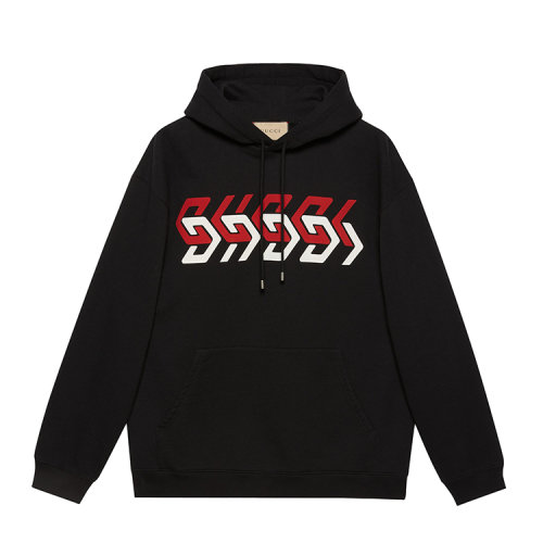 GUCCI/古馳 鏡像效果Gucci印花針織男衛(wèi)衣681210XJDV3