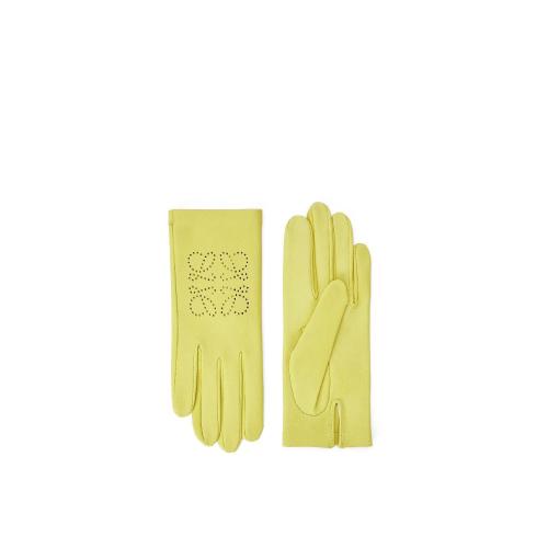  LOEWE羅意威 22年秋冬 女士 手套 Anagram gloves in lambskin K821246X01-4801