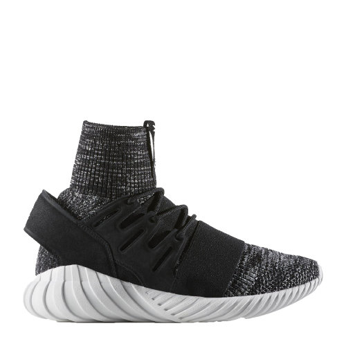 ADIDAS ORIGINALS/阿迪達(dá)斯三葉草 Tubular Doom Primeknit 三葉草男鞋 編織休閑鞋 潮鞋 男女通用 黑色BB2392
