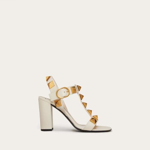  VALENTINO華倫天奴 22年秋冬 女士 高跟涼鞋 SANDALES ROMAN STUD EN VEAU. TALON?: 90?MM 1