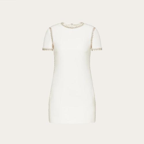  VALENTINO華倫天奴 22年秋冬 女士 連衣裙 ROBE EN CREPE COUTURE 1B3VAZE01CFA03