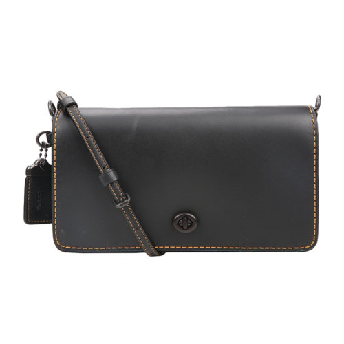COACH/蔻馳 1941-系列Dinky牛皮旋鎖女包單肩斜挎包黑