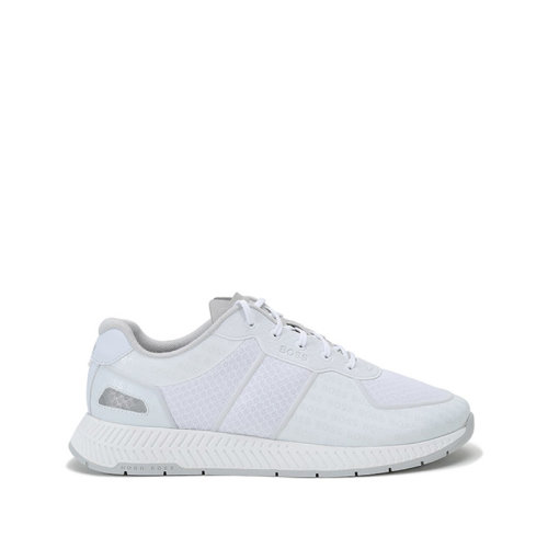 HUGO BOSS/雨果博斯 2021款 男士織物等多種材質(zhì)拼接系帶休閑運(yùn)動(dòng)鞋 50452042