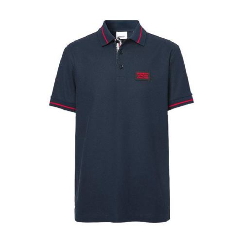  BURBERRY/博柏利 男士海軍藍棉質短袖polo衫 80259741 PLFSX