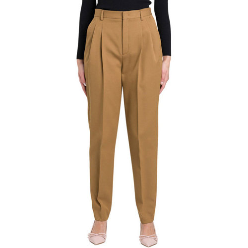 Valentino/華倫天奴  女褲 時尚百搭 女士煙草色休閑褲 TR3RBB754R9K29  HKY210303