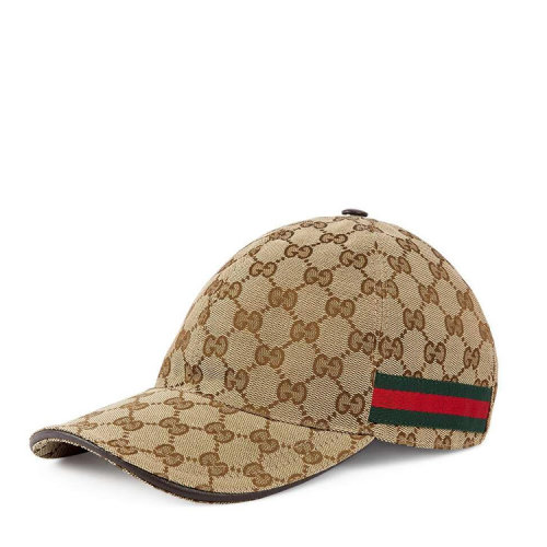 GUCCI/古馳 飾條紋織帶GG棒球帽 200035 KQWBG