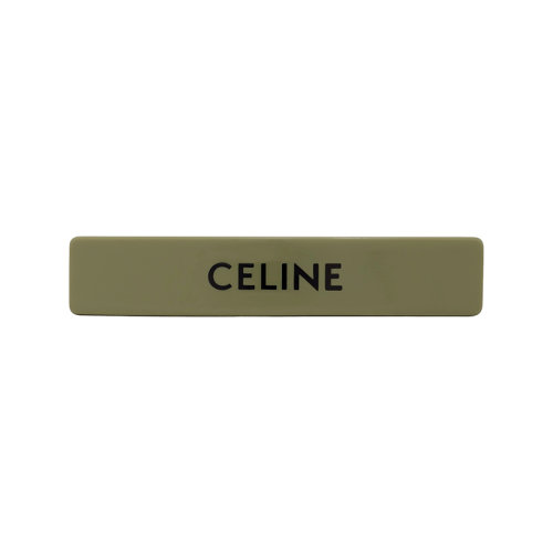 CELINE/賽琳 22新款 MONOCHROMS系列 女士卡其色黑色醋酸纖維鋼制發(fā)夾46Z156CTS.02KC