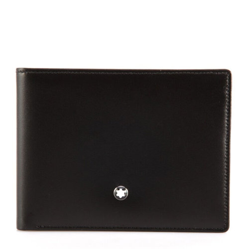 MontBlanc/萬寶龍 大班系列 男士黑色牛皮6個(gè)信用卡袋錢包錢夾皮夾 14548