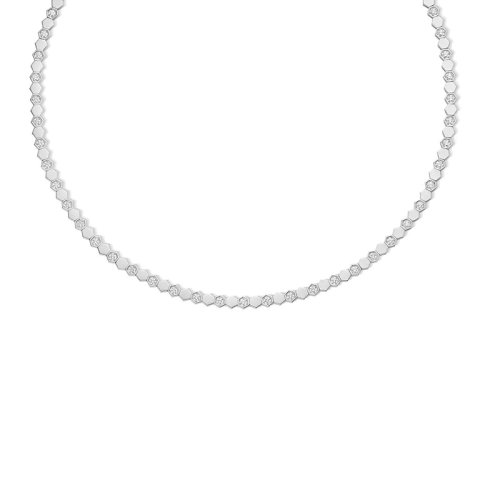 Chaumet/尚美  Bee My Love系列 女士18k金白金幾何圖案切割鉆石083986