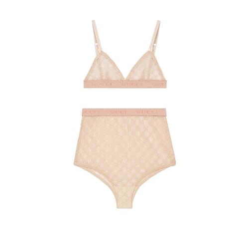  GUCCI古馳 22年秋冬 女士 GG薄紗內(nèi)衣套裝 621257 XJBVY 9200