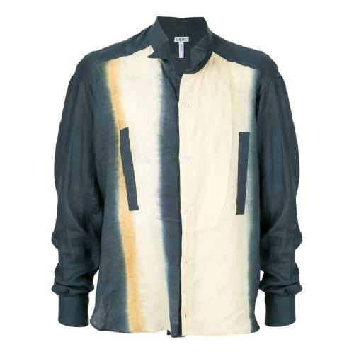  LOEWE/羅意威 男士拼色棉質(zhì)長袖襯衫 H2198070GA 5135 PLFSX