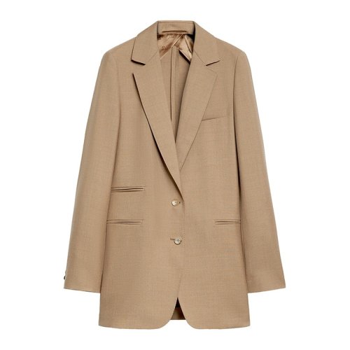 MaxMara/麥絲瑪拉 女士棕色真絲馬海毛大衣 1041152806008-RIVIERA