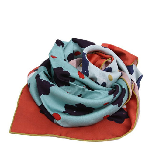 BURBERRY/博柏利 女士桑蠶絲輕盈印花絲巾圍巾圍脖方巾 3955713