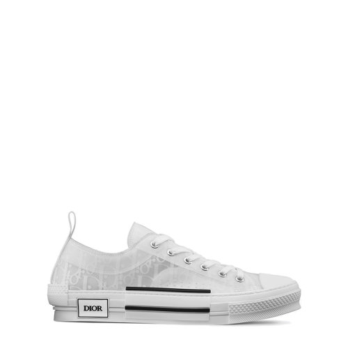 DIOR/迪奧 B23系列 男女同款白色Oblique帆布低幫運動鞋3SN249YNT_H060