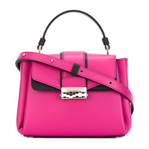 BVLGARI/寶格麗  女包 SERPENTIVIPER系列 女士粉色牛皮單肩斜挎手提包 282337