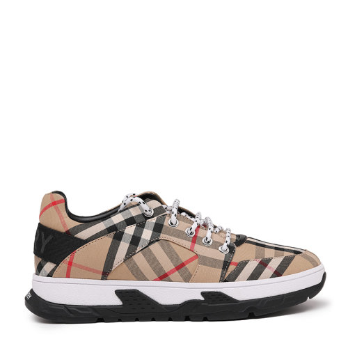 BURBERRY/博柏利21新品徽標(biāo)細(xì)節(jié) Vintage 格紋棉質(zhì)男女童兒童休閑鞋/帆布鞋8037068