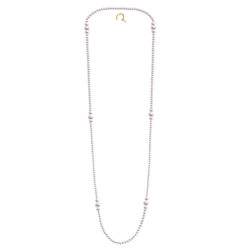 zhuella/珠艾樂 日本akoya海水珠珍珠 項(xiàng)鏈毛衣鏈吊墜 配14k金扣3種以上戴法