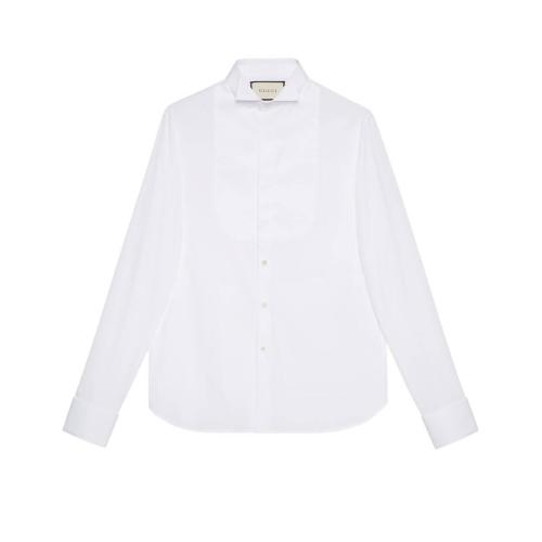  GUCCI古馳 22年秋冬 男士 圍兜棉襯衫 590950 Z3599 9000