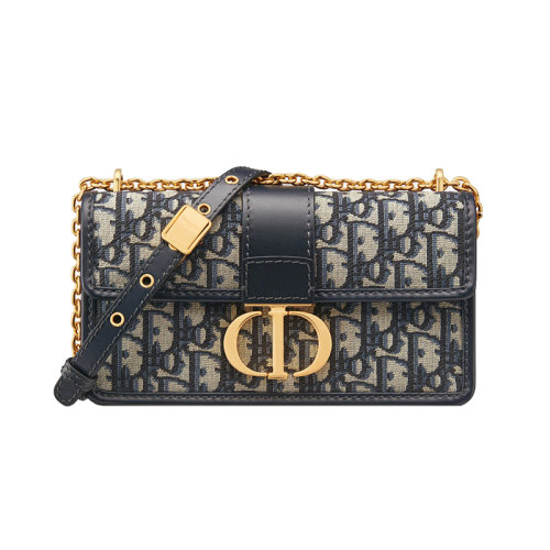 Dior 迪奧 22新款 East-West系列 女士藍(lán)色提花帆布復(fù)古金色CD吊飾翻蓋閉合調(diào)節(jié)拆卸肩背肩帶手提單肩斜挎包M9334UTZQ_M928