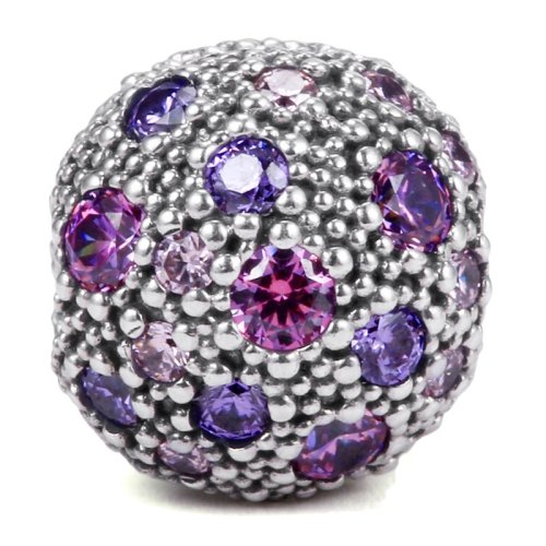 PANDORA/潘多拉 女士多彩鋯石固定扣串珠 791286CFPMX