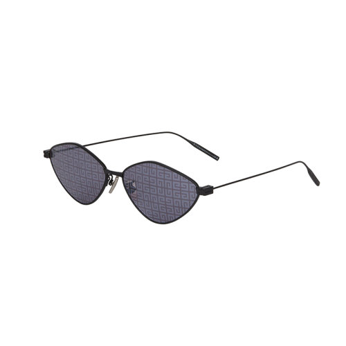 Givenchy/紀(jì)梵希 22年秋冬新款 女士黑色鏡框金屬混紡飾有灰色LOGO鏡片現(xiàn)代貓眼造型太陽(yáng)眼鏡BR007CR04B-001