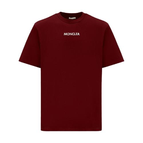  MONCLER蒙可蒙克萊 22年秋冬 男士 短袖T恤 圖案徽標(biāo)T恤 H20918C000328390T488