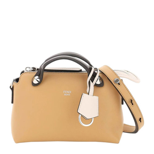 FENDI/芬迪 BY THE WAY系列女士純色皮革字母徽標(biāo)印花吊牌裝飾拉鏈開合手提包單肩包斜挎包女包 8BL145-5QJ 多色可選