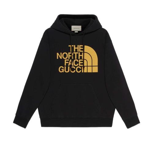  GUCCI古馳 22年秋冬 男士 The North Face x Gucci聯(lián)名系列織帶印花棉質(zhì)衛(wèi)衣 651724 XJDCM 113