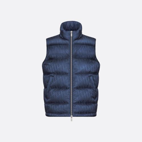  DIOR迪奧 22年秋冬 男士 馬甲 Doudoune sans manches Dior Oblique 033C410A4462_C595