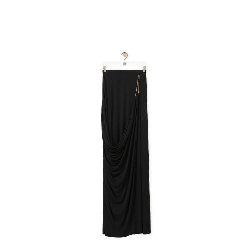  LOEWE羅意威 22年秋冬 女士 半身裙 Chain draped skirt in viscose S540Y08X55-1100