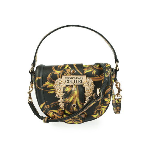 VERSACE/范思哲女士氣質(zhì)斜挎包黑色白色[材質(zhì):其它]