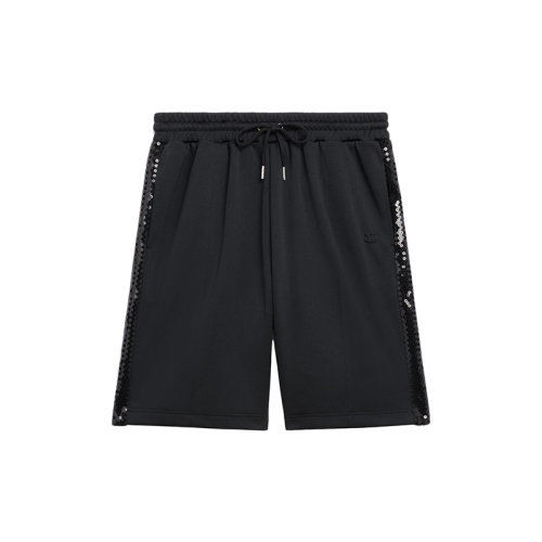 CELINE/賽琳 22年春夏新款 女士黑色聚酯纖維面料雙面刺繡百慕大短褲2Z197121O.38NO