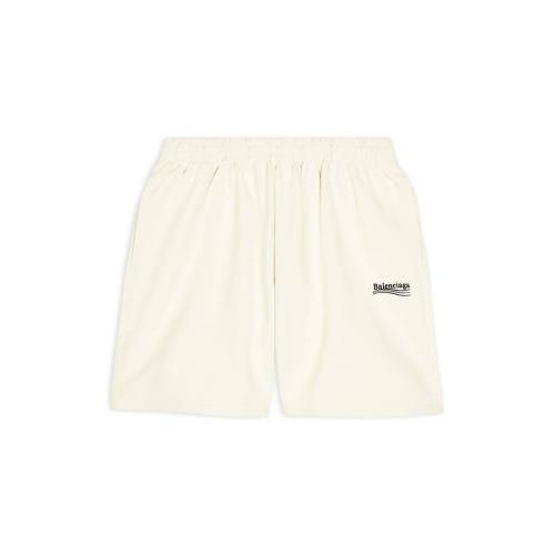  BALENCIAGA巴黎世家 22年秋冬 男士 短褲 POLITICAL CAMPAIGN運(yùn)動(dòng)短褲 676137TKVI98962